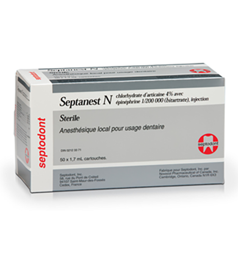 Septanest N 1:200,000 Epi 4% 50/Pk