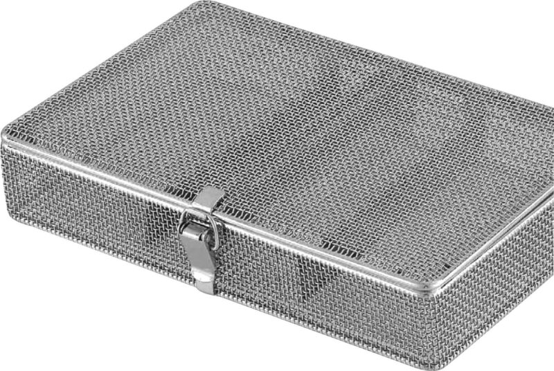 Fine Mesh Sterilization Cassettes for Micro Instruments-Small for 10 Instruments 3” x 8” x 1.25”